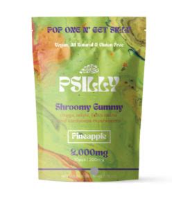 Psilly Shroomy Gummies - Pineapple 200mg 10 Count. . Psilly shroomy gummies review
